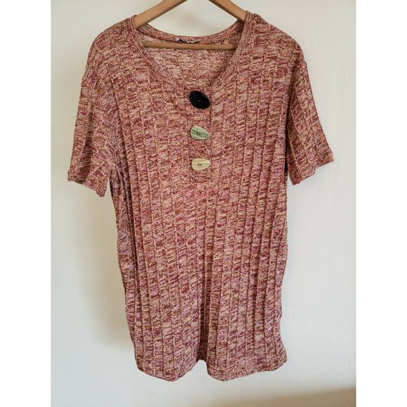 Zara Woman 3 Button SS Blouse Sz M - Picture 1 of 6